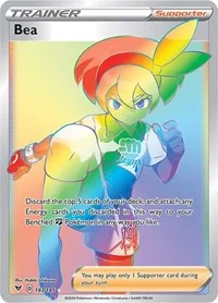 Bea (Secret) | 193/185 | Holofoil | SWSH04: Vivid Voltage