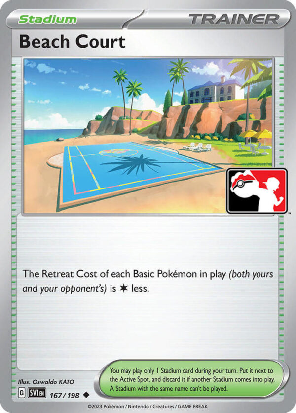 Beach Court 167/198 Holofoil Prize Pack Series Cards