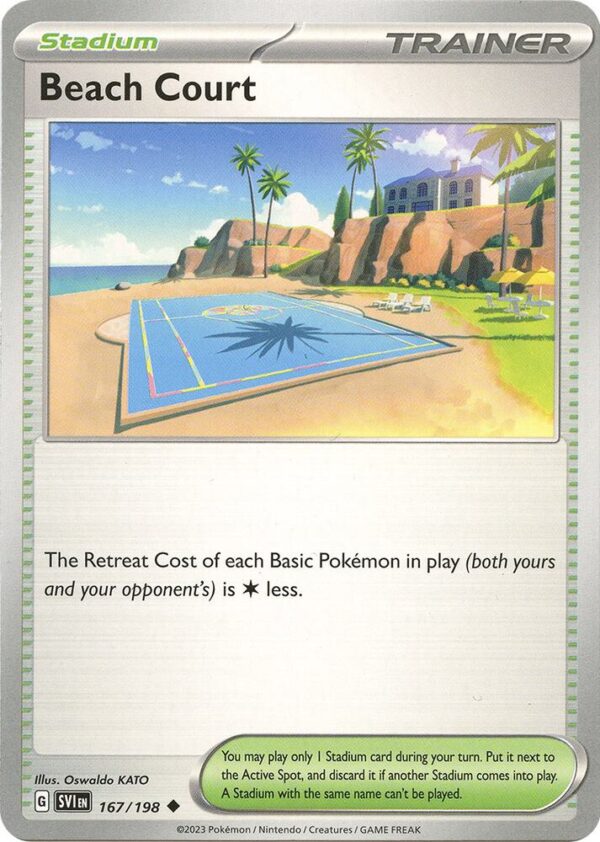 Beach Court 167/198 Reverse Holofoil SV01: Scarlet & Violet Base Set