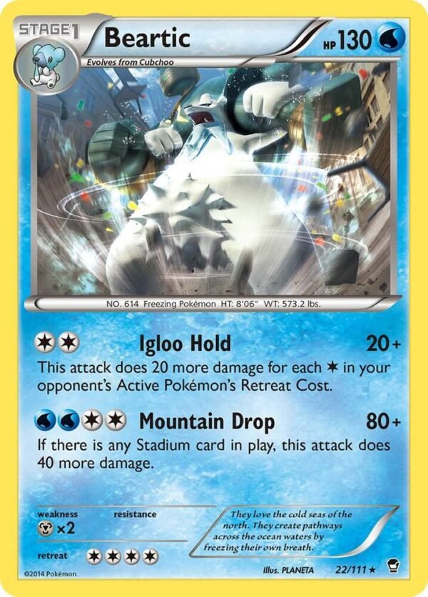 Beartic 22/111 Normal XY – Furious Fists Beartic 22/111 Normal XY – Furious Fists