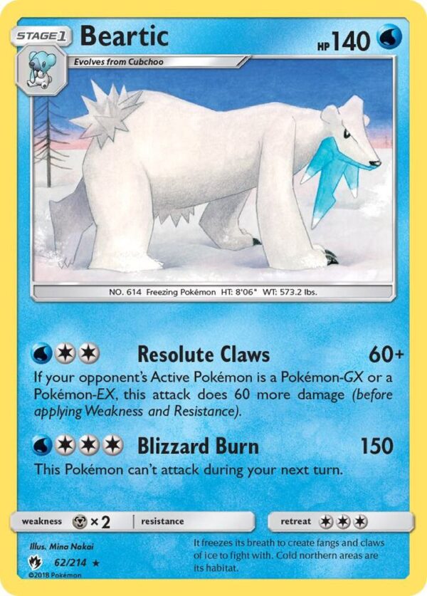 Beartic 62/214 Normal SM – Lost Thunder