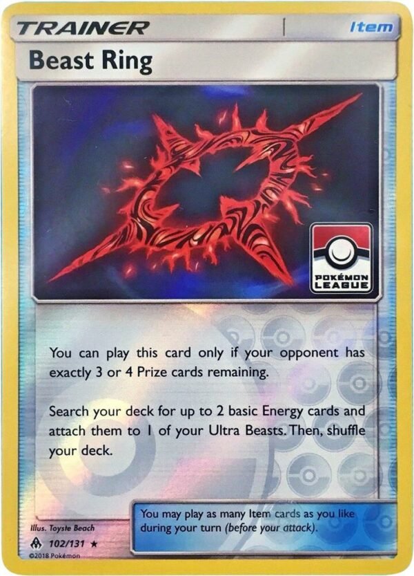 Beast Ring 102/131 (Pokemon League) Reverse Holofoil League & Championship Cards Beast Ring 102/131 (Pokemon League) Reverse Holofoil League & Championship Cards