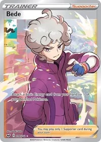 Bede (Full Art) | 199/202 | Holofoil | SWSH01: Sword & Shield Base Set