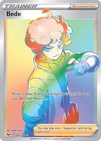 Bede (Secret) | 207/202 | Holofoil | SWSH01: Sword & Shield Base Set