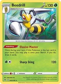 Beedrill | 003/185 | Reverse Holofoil | SWSH04: Vivid Voltage
