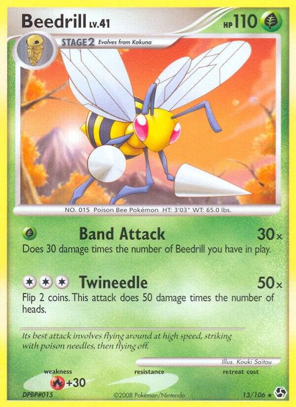 Beedrill 13/106 Reverse Holofoil Great Encounters Beedrill 13/106 Reverse Holofoil Great Encounters