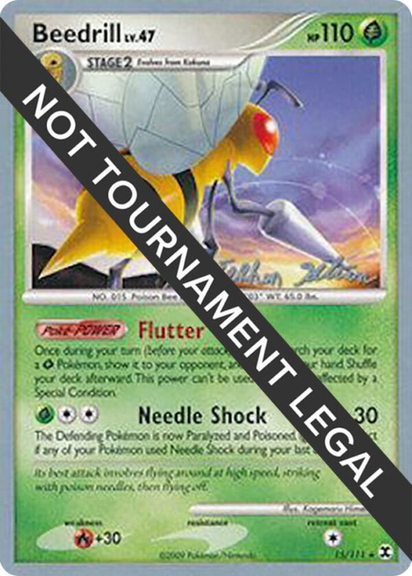 Beedrill (15) 2009 (Stephen Silvestro) 15/111 Normal World Championship Decks Beedrill (15) 2009 (Stephen Silvestro) 15/111 Normal World Championship Decks