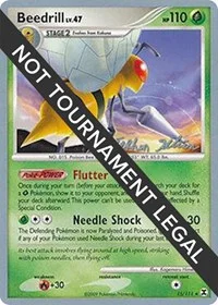 Beedrill (15) | 2009 (Stephen Silvestro) | 15/111 | Normal | World Championship Decks