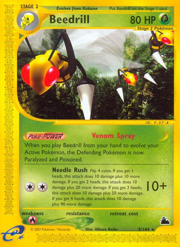 Beedrill (5) 005/144 Reverse Holofoil Skyridge