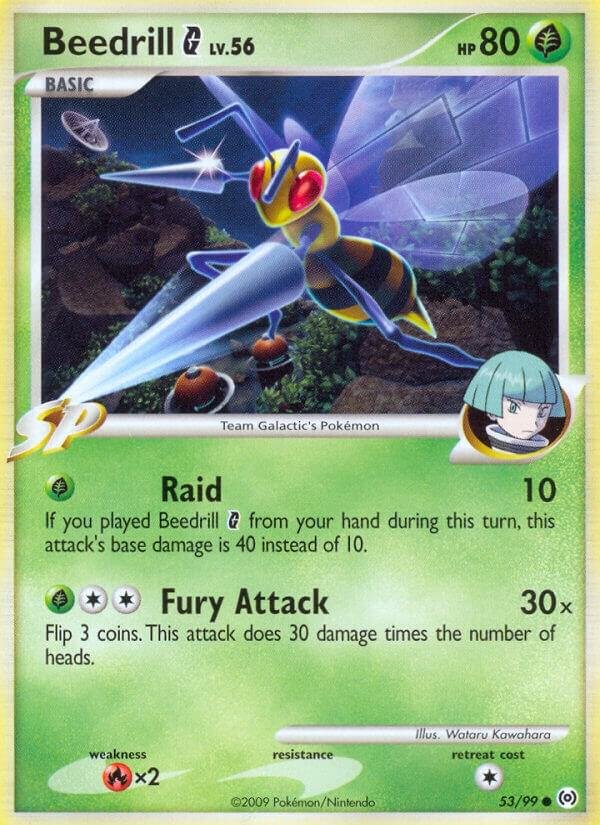Beedrill G 53/99 Reverse Holofoil Arceus