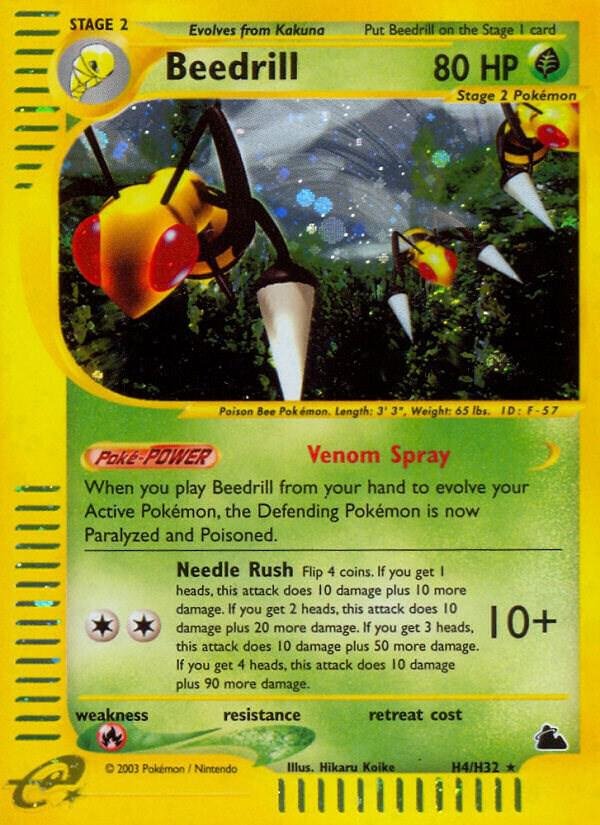 Beedrill (H4) H04/H32 Holofoil Skyridge