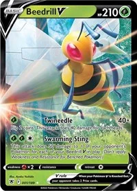 Beedrill V | 001/189 | Holofoil | SWSH10: Astral Radiance