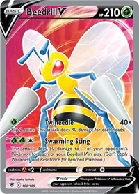 Beedrill V (Full Art) | 160/189 | Holofoil | SWSH10: Astral Radiance