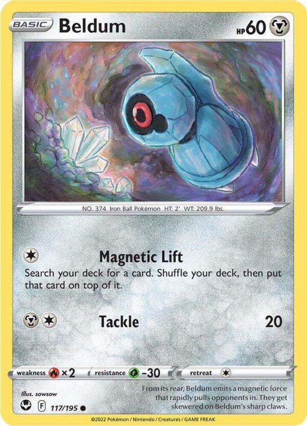 Beldum 117/195 Normal SWSH12: Silver Tempest