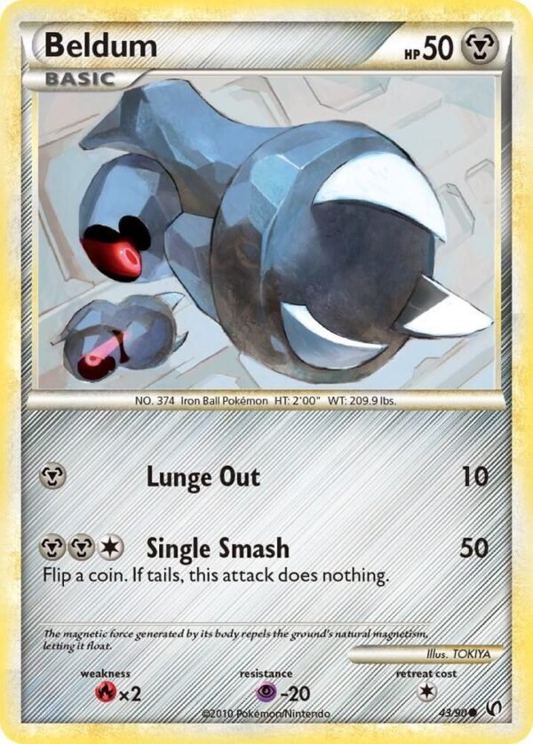 Beldum 43/90 Reverse Holofoil Undaunted Beldum 43/90 Reverse Holofoil Undaunted