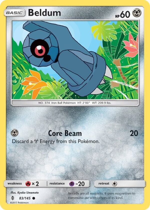 Beldum 83/145 Reverse Holofoil SM – Guardians Rising