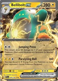 Bellibolt ex | 079/193 | Holofoil | SV02: Paldea Evolved Bellibolt ex | 079/193 | Holofoil | SV02: Paldea Evolved
