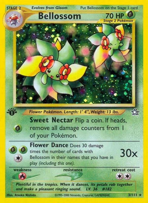 Bellossom 003/111 1st Edition Holofoil Neo Genesis