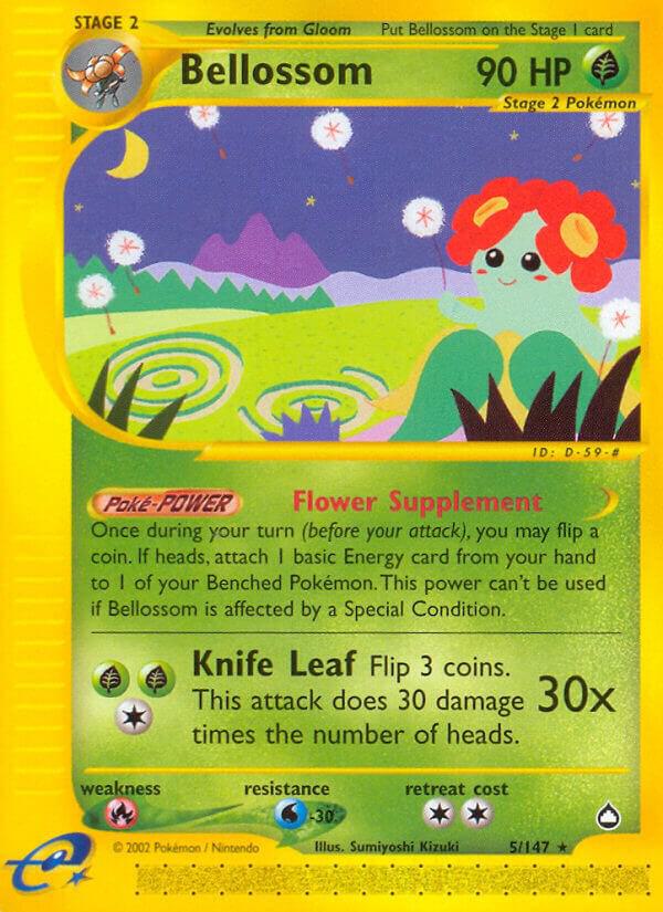 Bellossom 005/147 Reverse Holofoil Aquapolis