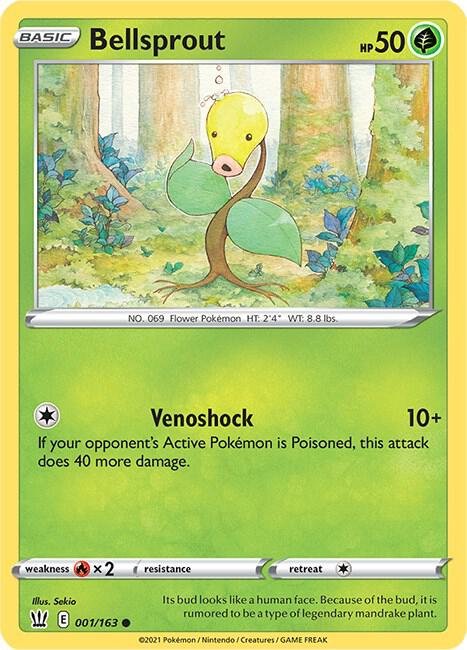 Bellsprout 001/163 Normal SWSH05: Battle Styles Bellsprout 001/163 Normal SWSH05: Battle Styles