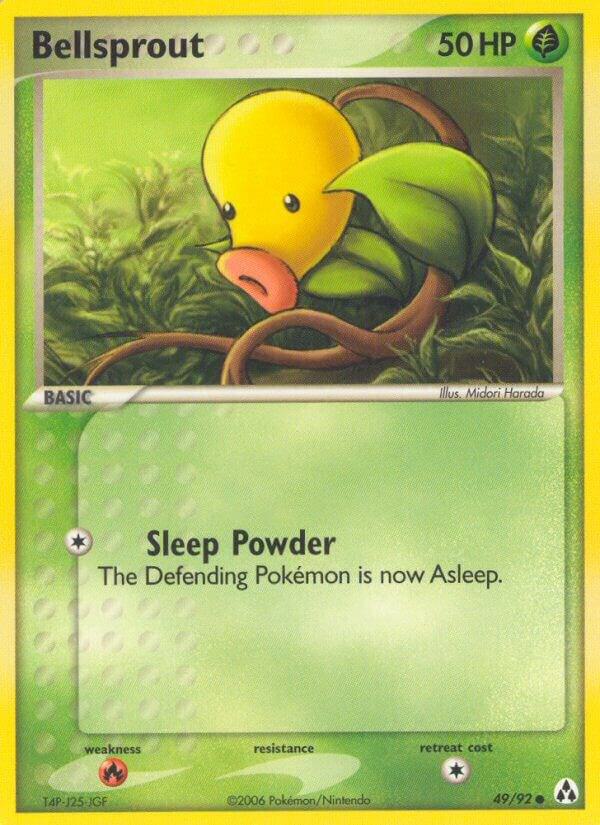 Bellsprout 49/92 Reverse Holofoil Legend Maker