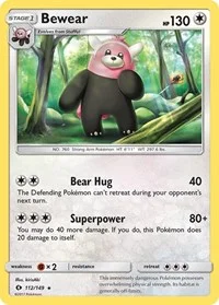 Bewear | 112/149 | Reverse Holofoil | SM Base Set