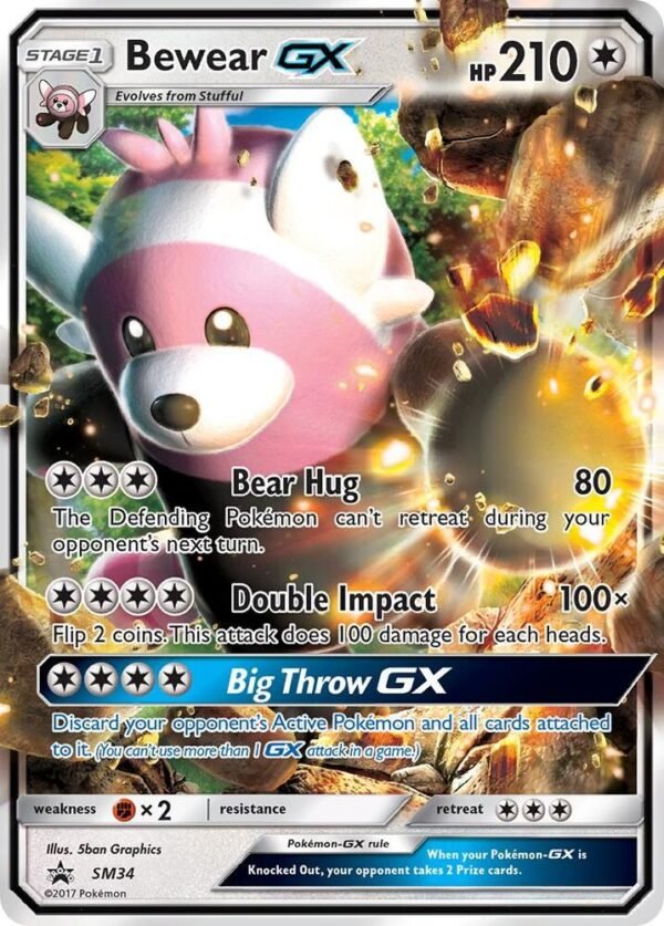 Bewear GX SM34 Holofoil SM Promos Bewear GX SM34 Holofoil SM Promos