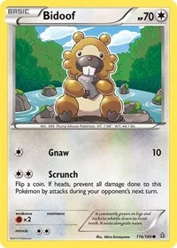 Bidoof | 116/160 | Reverse Holofoil | XY - Primal Clash