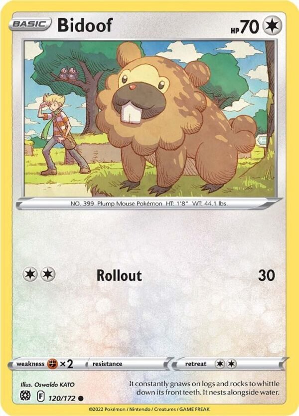 Bidoof 120/172 Normal SWSH09: Brilliant Stars