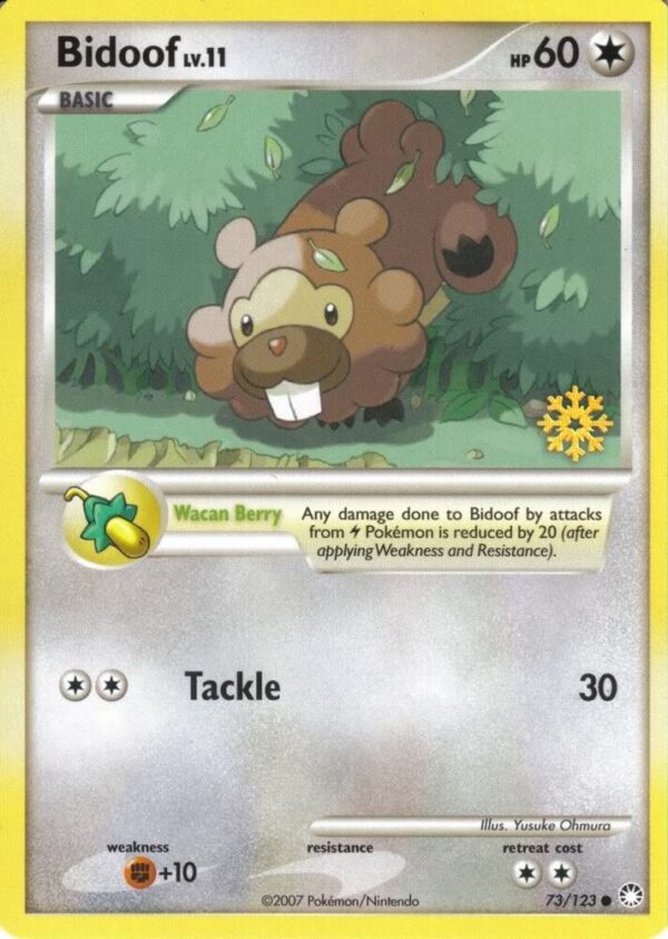 Bidoof 73/123 073/123 Normal Countdown Calendar Promos