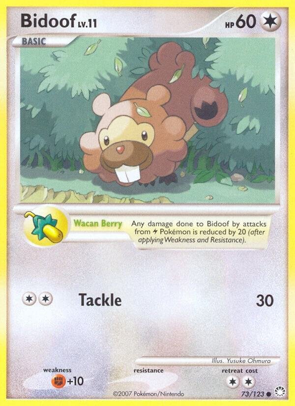 Bidoof 73/123 Reverse Holofoil Mysterious Treasures Bidoof 73/123 Reverse Holofoil Mysterious Treasures
