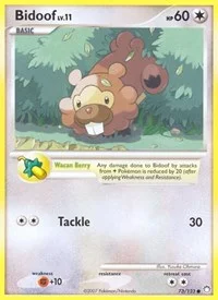 Bidoof | 73/123 | Reverse Holofoil | Mysterious Treasures