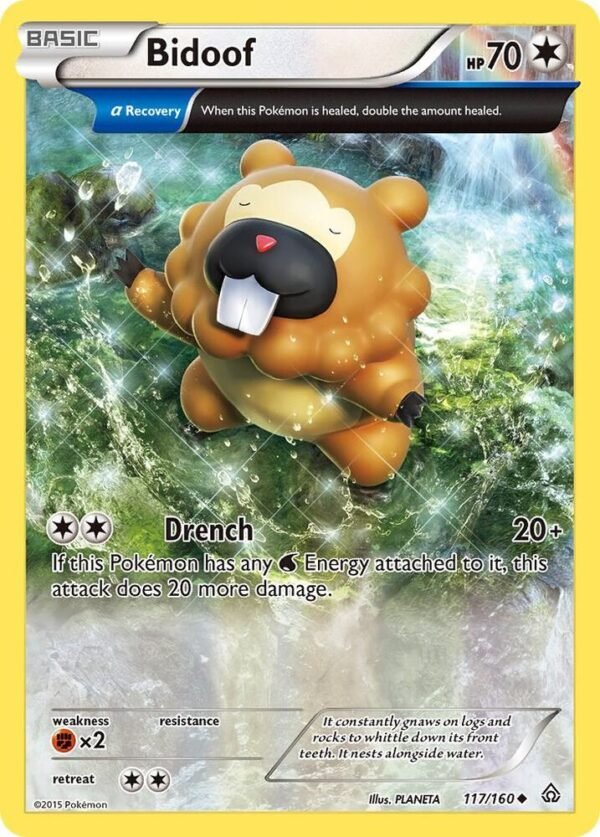 Bidoof (Alpha) 117/160 Normal XY – Primal Clash