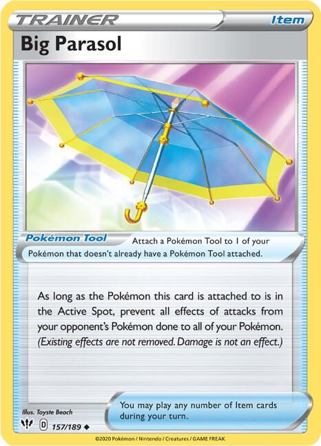 Big Parasol 157/189 Normal SWSH03: Darkness Ablaze Big Parasol 157/189 Normal SWSH03: Darkness Ablaze