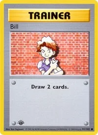 Bill | 091/102 | 1st Edition | Base Set (Shadowless)