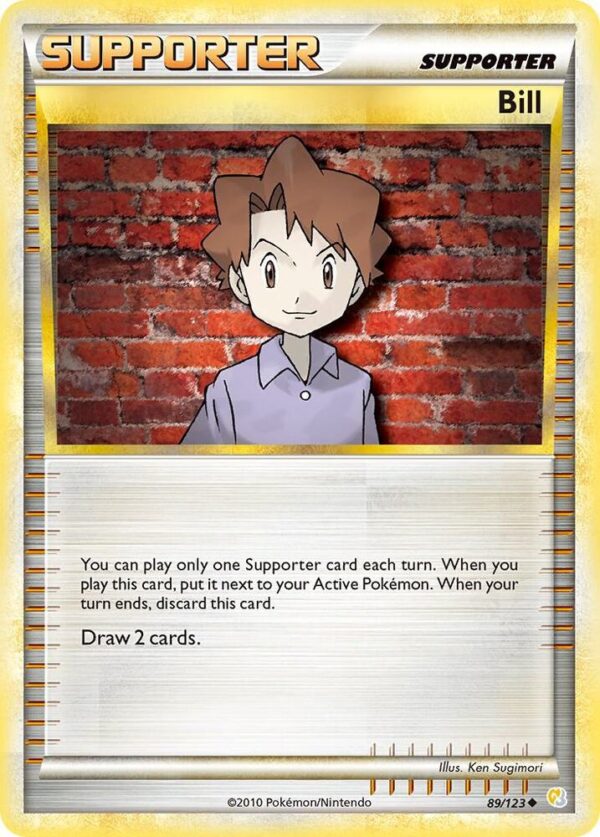 Bill 89/123 Reverse Holofoil HeartGold SoulSilver Bill 89/123 Reverse Holofoil HeartGold SoulSilver