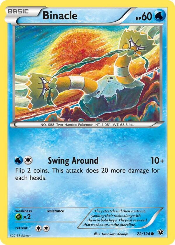 Binacle 22/124 Reverse Holofoil XY – Fates Collide