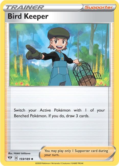 Bird Keeper 159/189 Normal SWSH03: Darkness Ablaze