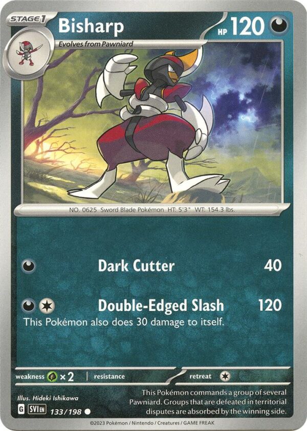 Bisharp 133/198 Reverse Holofoil SV01: Scarlet & Violet Base Set
