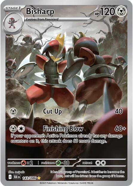 Bisharp 143/086 Holofoil SV: Black Bolt