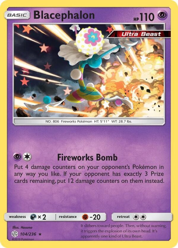 Blacephalon 104/236 Holofoil SM – Cosmic Eclipse Blacephalon 104/236 Holofoil SM – Cosmic Eclipse