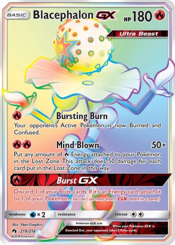 Blacephalon GX (Secret) 219/214 Holofoil SM – Lost Thunder