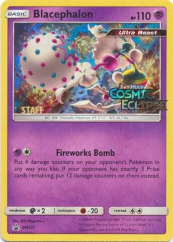 Blacephalon SM221 (Prerelease) [Staff] Holofoil SM Promos