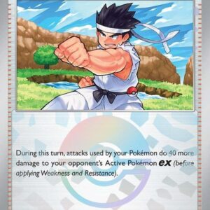 Black Belt’s Training 097/131 (Poke Ball Pattern) Holofoil SV: Prismatic Evolutions Black Belt’s Training 097/131 (Poke Ball Pattern) Holofoil SV: Prismatic Evolutions