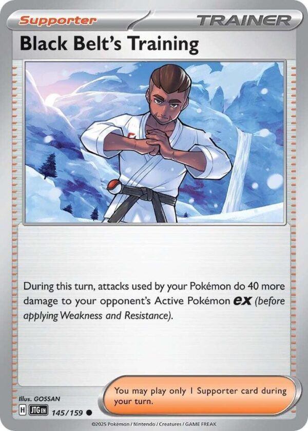 Black Belt’s Training 145/159 Reverse Holofoil SV09: Journey Together