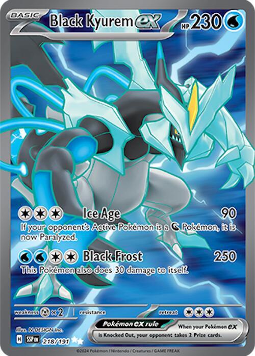 Black Kyurem ex 218/191 Holofoil SV08: Surging Sparks Black Kyurem ex 218/191 Holofoil SV08: Surging Sparks