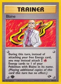 Blaine (100) | 100/132 | 1st Edition | Gym Challenge
