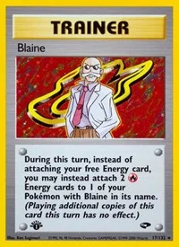 Blaine (17) | 017/132 | Unlimited Holofoil | Gym Challenge