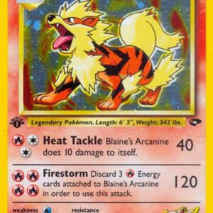 Blaine’s Arcanine 001/132 Unlimited Holofoil Gym Challenge