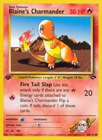 Blaine's Charmander | 060/132 | 1st Edition | Gym Challenge